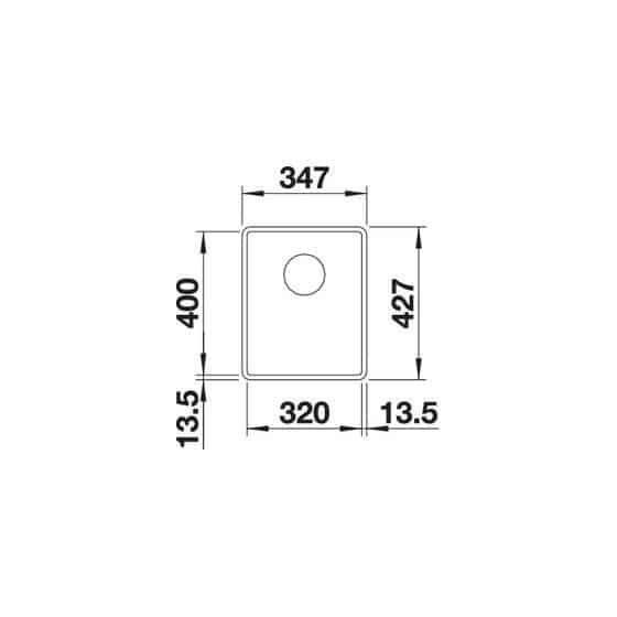 Blanco Subline 320-F Silgranit