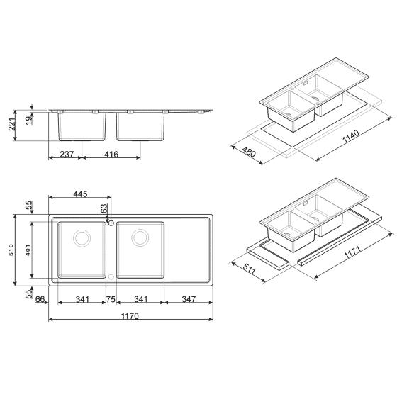 Smeg Mira LFT166D/S Smeg Mira LFT166D/S