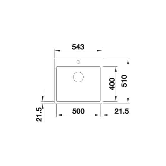 Blanco Subline 500-IF/A SteelFrame Silgranit Blanco Subline 500-IF/A SteelFrame Silgranit