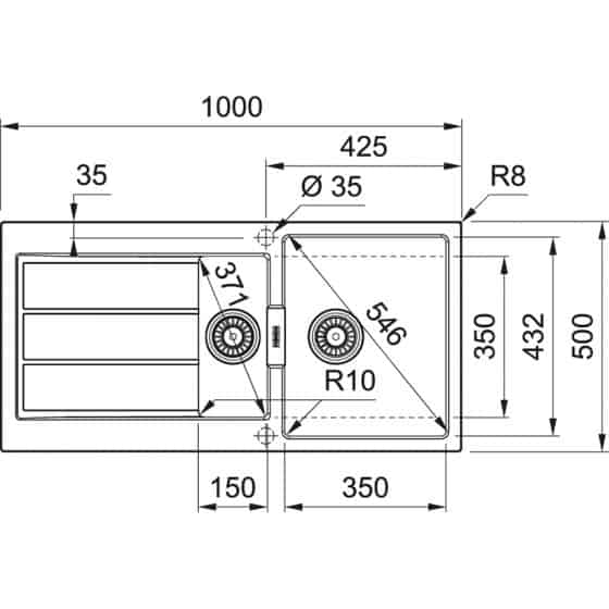 Franke Sirius 2 Tectonite S2D651 Franke Sirius 2 Tectonite S2D651