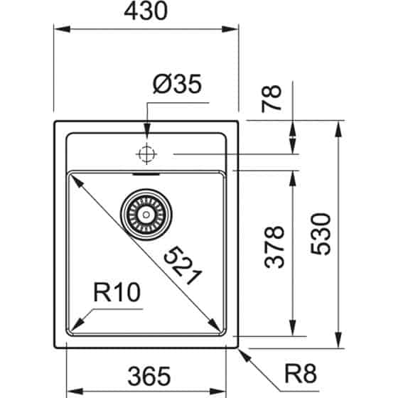 Franke Sirius Tectonite SID610-43 Franke Sirius Tectonite SID610-43