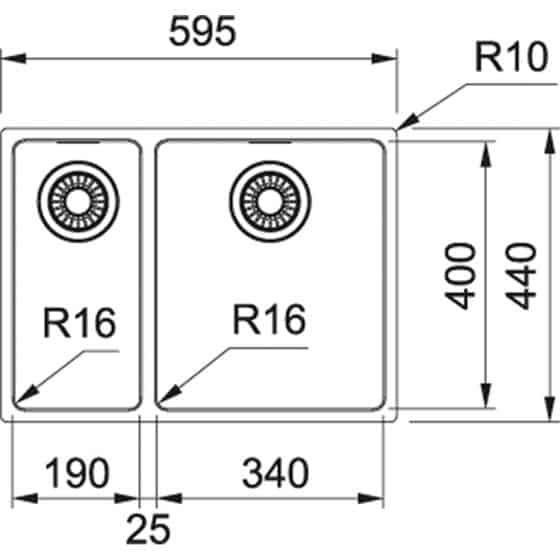 Franke Maris MRX160-34-19