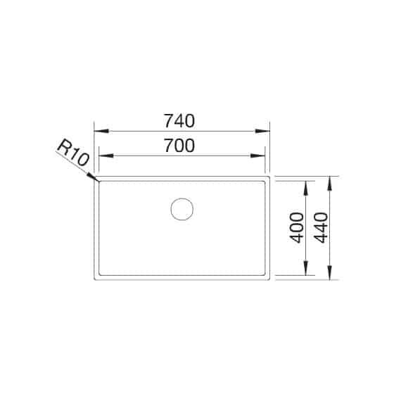 Blanco Claron 700-U Durinox