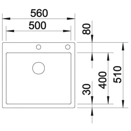 Blanco Claron 500-IF/A Inox InFino