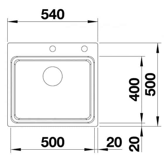 Blanco Etagon 500-IF/A Inox InFino Blanco Etagon 500-IF/A Inox InFino