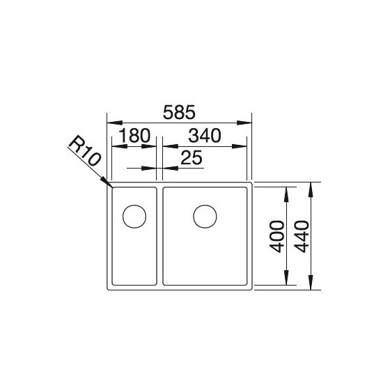 Blanco Claron 340/180-IF Inox InFino Blanco Claron 340/180-IF Inox InFino