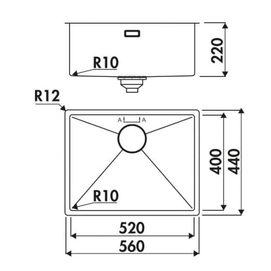Luisina Legato EV520 Inox PVD Cuivre