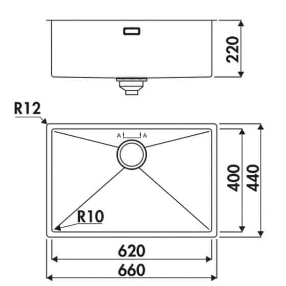 Luisina Legato EV620 Inox PVD Gun Métal Luisina Legato EV620 Inox PVD Gun Métal
