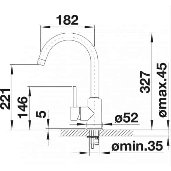 Blanco Mida Noir Mat