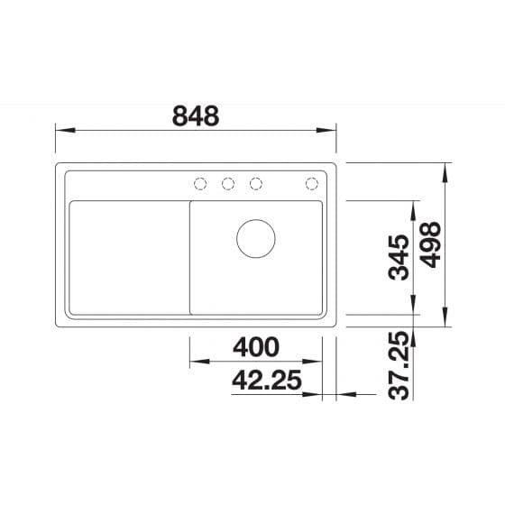 Blanco Zenar 45 5S-F Silgranit Blanco Zenar 45 5S-F Silgranit