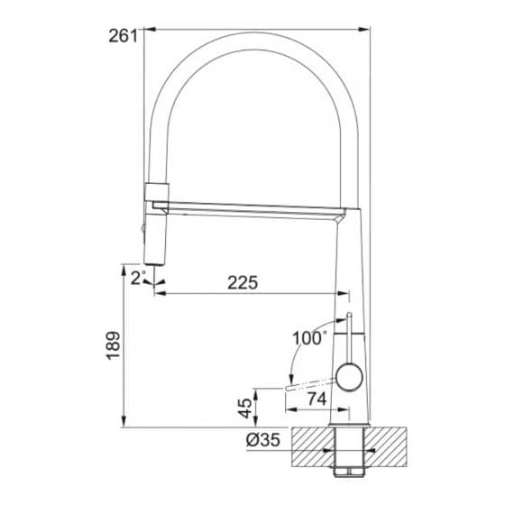 Franke Icon semi pro Noir Mat