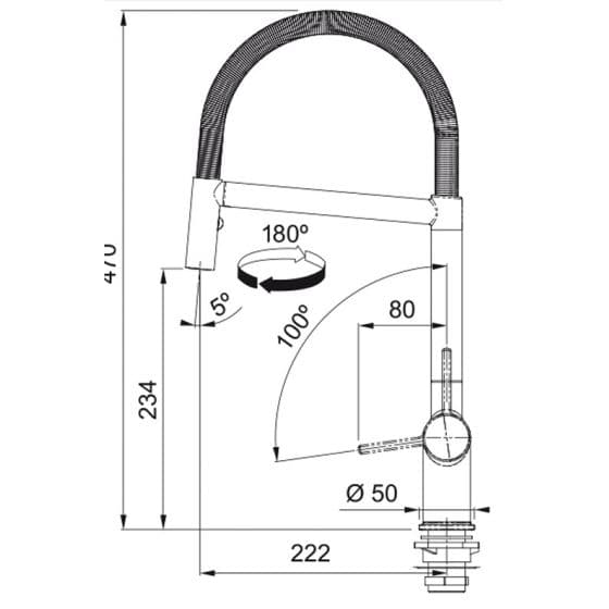 Franke Active semi pro Chrome
