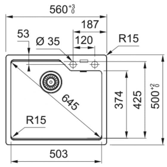 Franke Urbis Fragranit+ UBG610-50 Franke Urbis Fragranit+ UBG610-50