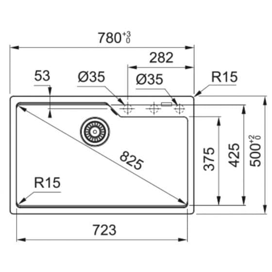 Franke Urbis Fragranit+ UBG610-72 Franke Urbis Fragranit+ UBG610-72