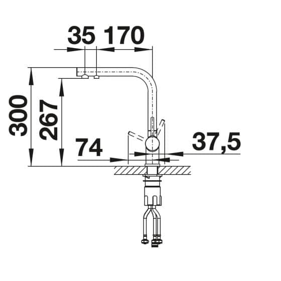 Blanco Fontas II Chrome