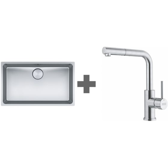 PACK Franke Mythos MYX110-70 + Mitigeur