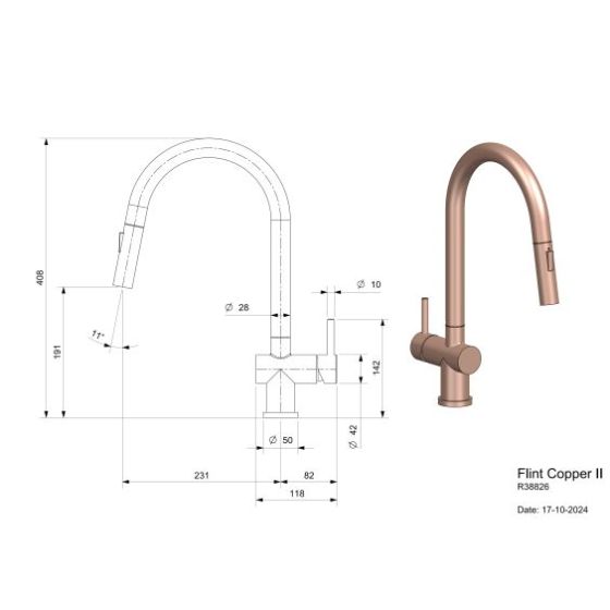 Reginox Flint Copper II R38826 Reginox Flint Copper II R38826