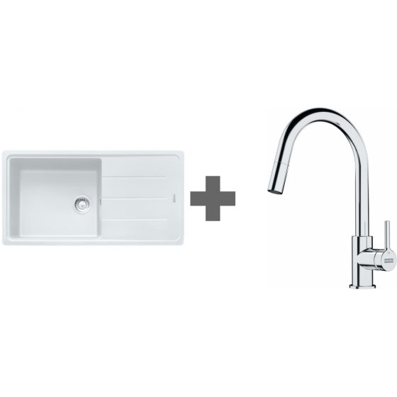 PACK Franke Basis Fragranit BFG611-XL + Mitigeur PACK Franke Basis Fragranit BFG611-XL + Mitigeur