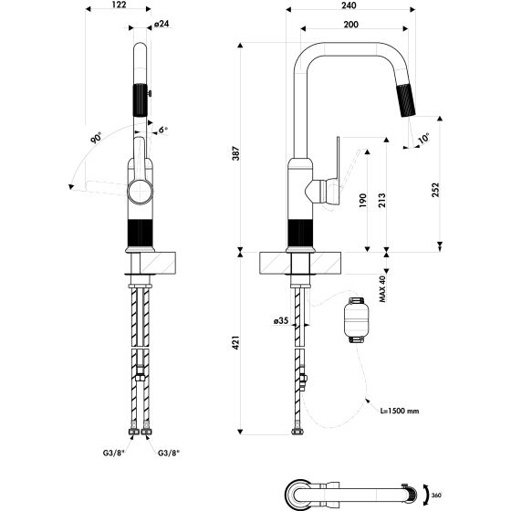 Luisina RC678DO 891 Doré brossé