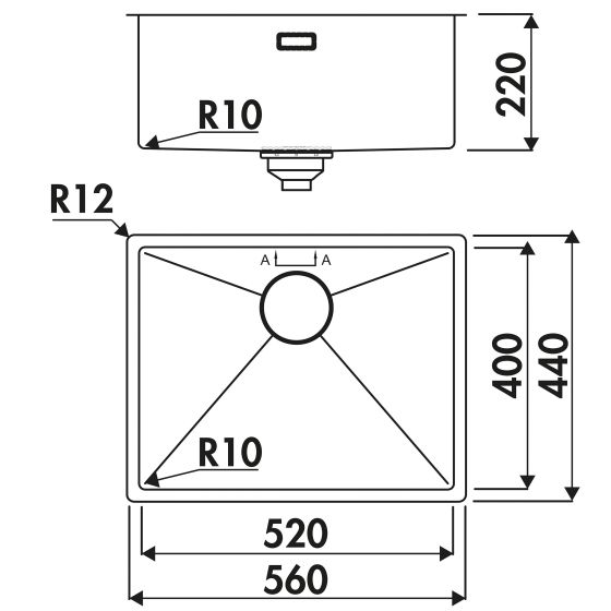 Luisina Legato EV520 Inox Platinium