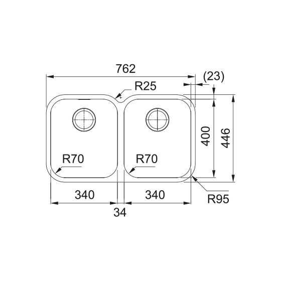 Franke Smart SRX120-34-34