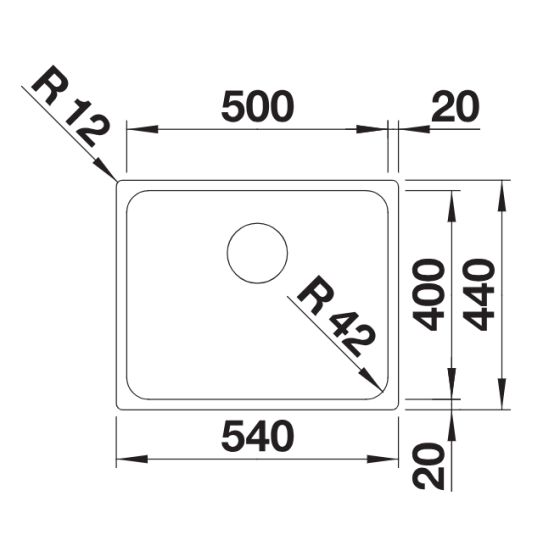 Blanco Solis 500-IF Inox InFino