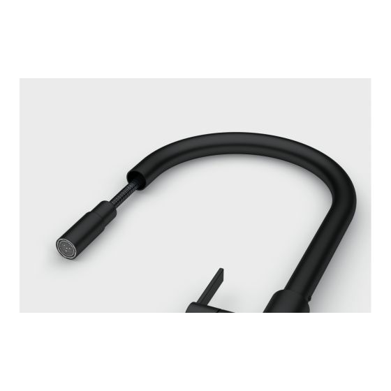 Franke Maris Slim J Noir Mat à douchette