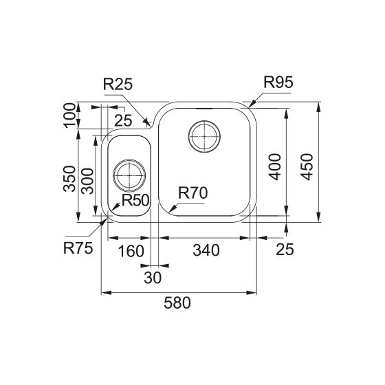 Franke Smart SRX160-34-16