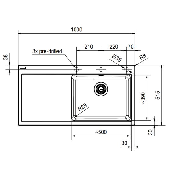 Franke Mythos Fragranit+ MTG611