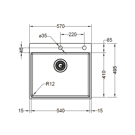 Franke Box BXX210-54 Franke Box BXX210-54