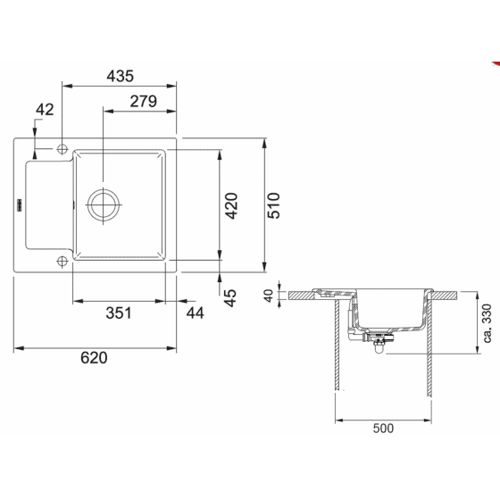 Franke Maris MRK611-62